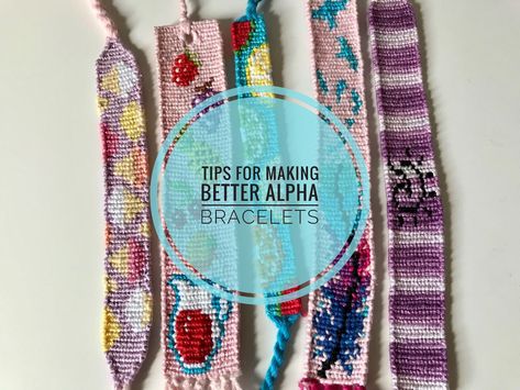 Flat Alpha Bracelet Tutorial, Friendship Bracelet Tutorial, Mess Hall, Pink Fruit, Friendship Bracelets Tutorial, Friendship Bracelets Designs, Bracelets Patterns, Blue Fruits, Craft Stuff