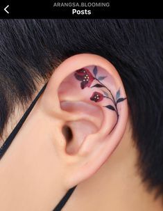 #BEAUTY, #RELATIONSHIPS #Fashion #Animals #Outfits #Winter Outfits #Animals# Lilac Ear Tattoo, Eat Lobe Tattoo, Dandelion Ear Tattoo, Ear Tattoo Color, Ear Tattoo Inner Flower, Flower Ear Tattoos, Creative Name Tattoos, Floral Ear Tattoo, Ear Tattoo Flower