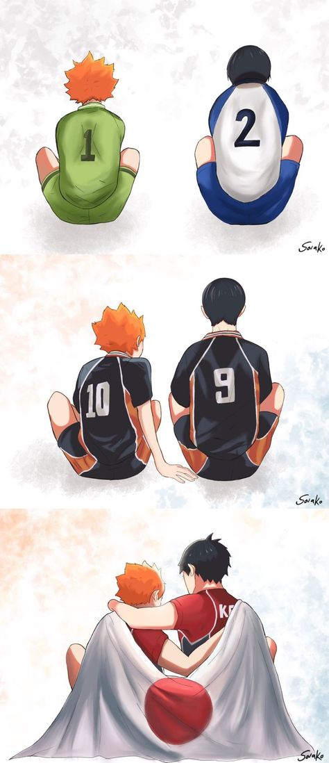 Cute Haikyuu, Kagehina Cute, Kageyama X Hinata, Haikyuu Karasuno, Haikyuu Kageyama, Volleyball Anime, Haikyuu Wallpaper, Haikyuu Funny, Kageyama Tobio