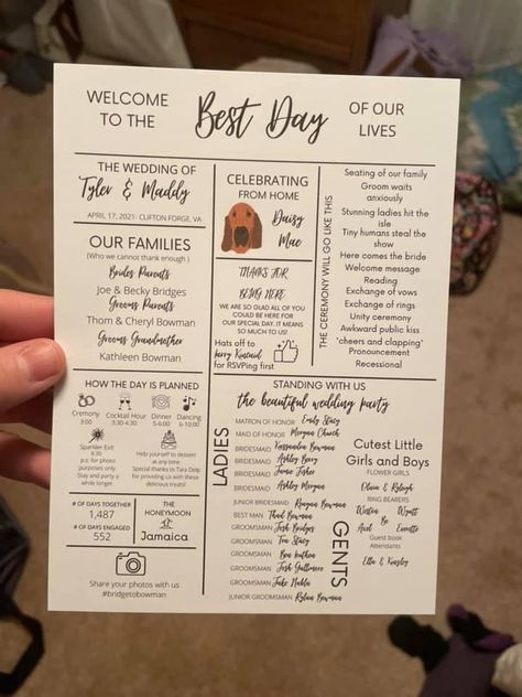 Wedding Bulletins, Wedding Agenda, Buying First Home, Future Wedding Plans, Engagement Party Wedding, Cute Wedding Ideas, Wedding Program, Wedding Goals, Disney Wedding