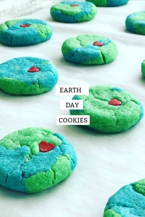 Earth Day Cookies, Baked Dessert, Earth Day Projects, Earth Day Crafts, Earth Day Activities, Fundraising Ideas, Bake Sale, Shaped Cookie, Kids Snacks