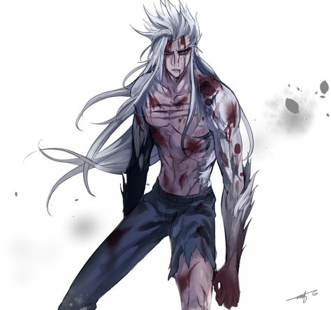 Muzaka | Noblesse Muzaka Noblesse Fanart, Muzaka Noblesse, Wolf People, Long White Hair, Gamers Anime, Dark Anime Guys, Black Anime Characters, Fantasy Male, Pony Drawing