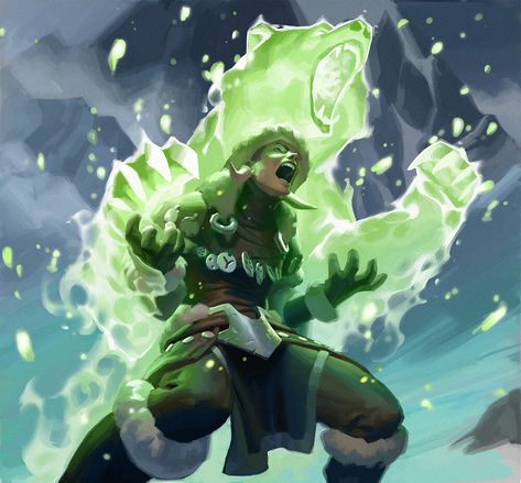 Superpower Art, Druid Magic, Magic Illustration, Space Magic, Space Character, D D Character Ideas, Green Magic, Dungeons And Dragons Characters, Riot Games