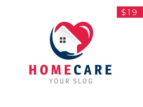 Homecare Logo, Medical Logos Inspiration, Home Care Logo, Care Logo Design, Hospital Logo, Logo Home, Healthcare Logo, Protection Logo, Octopus Tattoo