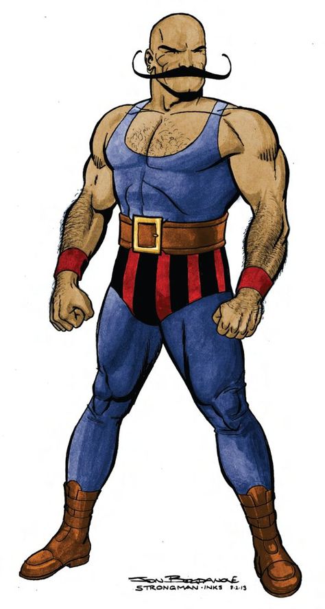 Strongman costume idea. Maybe just shorts, not tight pants... Circus Strongman, Circus Vintage, Circus Characters, Circus Poster, Circus Costume, Circus Theme, Vintage Circus, Matte Painting, Taken For Granted