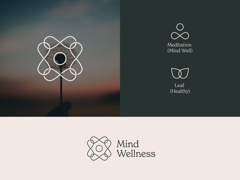 Peace Of Mind Logo, Balance Logo Design Symbols, Mindfulness Logo Design, Well Being Logo, Mindfulness Branding, Healing Logo Design, Wellness Logo Design Inspiration, Wellbeing Branding, Balance Logo Design