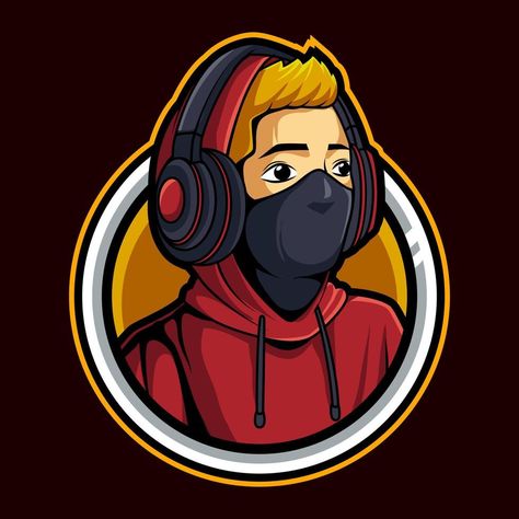 man headphones mascot logo gaming vector illustration Gumball Image, Gaming Profile Pictures, Logo Gaming, Youtube Banner Backgrounds, Adobe Photoshop Design, Youtube Banner Design, Hacker Wallpaper, Logo Mascot, First Youtube Video Ideas