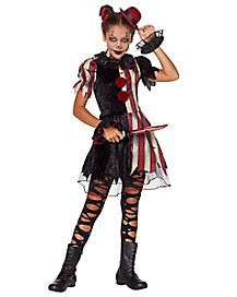 Girls Scary Halloween Costumes, Scary Girl Costumes, Scary Girl Halloween Costumes, Circus Clown Costume, Girl Clown Costume, Twisted Circus, Scary Couples Halloween Costumes, Scary Clown Costume, Clown Costumes