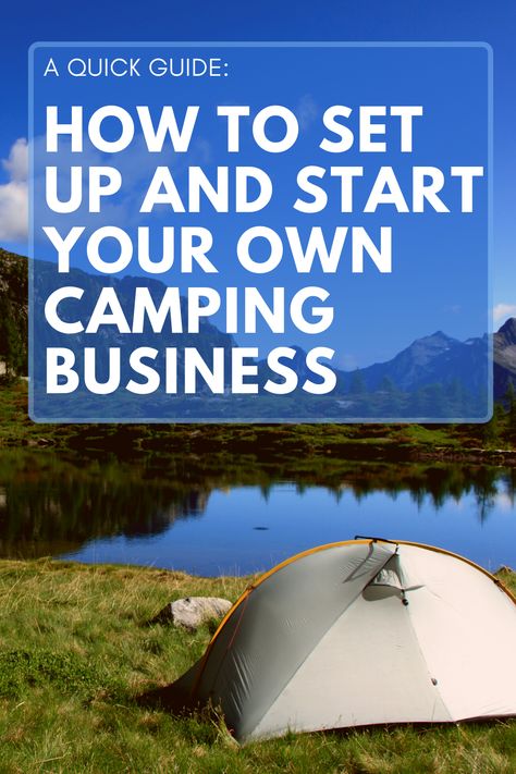 Campsite Business Ideas, Starting A Campground Business, Campground Business, Glamping Business, Camping Business, Garden Business, Camping Uk, Tree Tent, Camping Shop