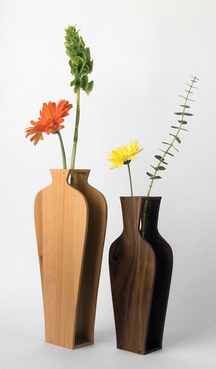 Wooden Vases, Rustic Vase, Blue And White Vase, Square Vase, Wooden Vase, Wood Vase, Diy Vase, Modern Vase, Vase Design