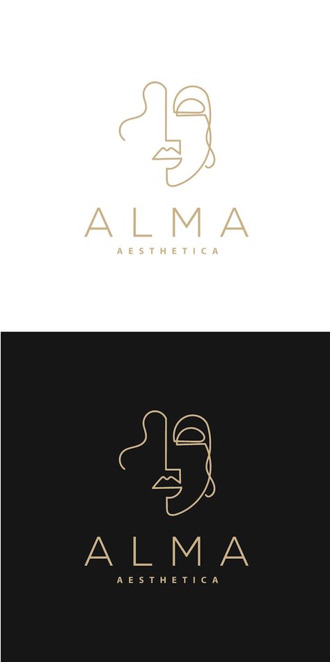 Idea For Logo Design, Refined Logo Design, Medspa Logo Design, Ideas For Logos Design, Medical Spa Logo, Make Up Logo Ideas, A A Logo, Make Up Brand Logo, Grafic Design Logo