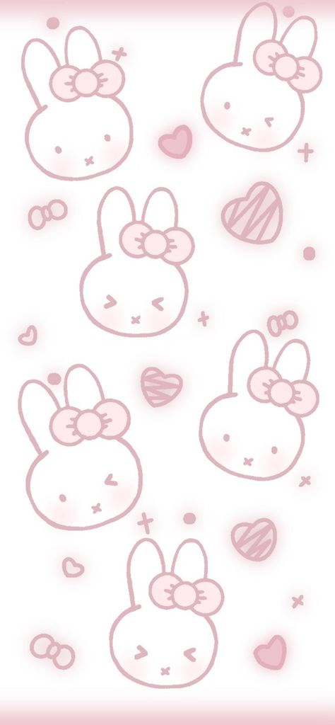 Cute Pink Anime Wallpaper, Cute Miffy Wallpaper, Pink Miffy Wallpaper, Miffy Aesthetic Wallpaper, Sanrio Pink Wallpaper, Bunny Pink Wallpaper, Kawaii Bunny Wallpaper, Miffy Background, Miffy Wallpaper Iphone