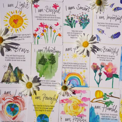 SunChild's Affirmation Cards #AffirmationCards #PositiveVibes #SelfLove #DailyAffirmations Sun Child, Level Of Consciousness, Eco Gift Wrapping, Affirmation Board, Hope Art, Positive Affirmation Cards, I Am Statements, Watercolour Illustration, The Mistake