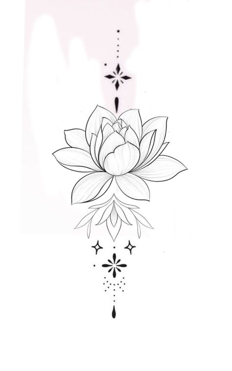 Abstract Tattoo Designs, Lotus Tattoo Design, Flower Tattoo Drawings, Tattoo Themes, Aztec Tattoo, Lotus Mandala, Mandala Tattoo Design, Spine Tattoo, Lotus Tattoo