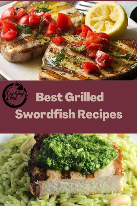 Swordfish With Pesto, Best Grilled Swordfish Recipes, Broiled Swordfish Recipes, Best Swordfish Recipes, Swordfish Recipes Grilled, Grilled Swordfish Recipes, Swordfish Steak Recipe, Grilling Fish, Gremolata Recipe