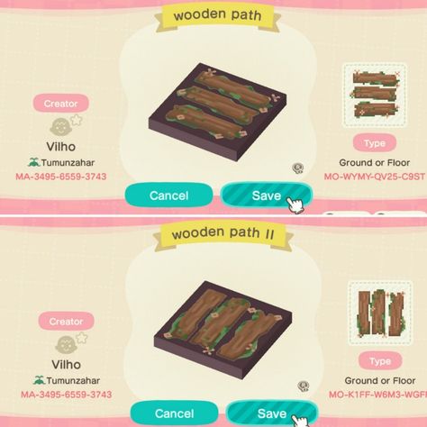 Animal Crossing Wood Plank Path, Acnh Dark Wood Plank Code, Acnh Design Codes Floor, Acnh Paths Designs Wood Planks, Puddle Acnh Code, Acnh Planks Code, Acnh Wood Planks Code, Acnh Bridge Code, Acnh Wood Planks Path