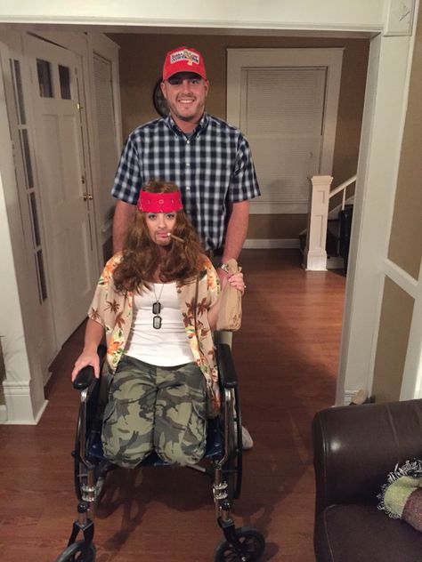 Luitenant Dan Forrest Gump Costume, Dale And Brennan Costume, Jenny And Forrest Costume, Castaway Halloween Costume, Forrest Gump Halloween Costumes, Forest Gump Halloween Costumes, Forest Gump And Lieutenant Dan Costume, Forrest Gump And Lieutenant Dan Costume, Goonies Halloween Costume