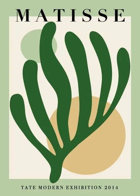 Room Posters Aesthetic Minimalist, Matisse Green Print, Green Posters Vintage, Poster Prints Green, Green Poster Prints, Living Room Decor Pink, Matisse Aesthetic, Matisse Green, Wall Living Room Decor