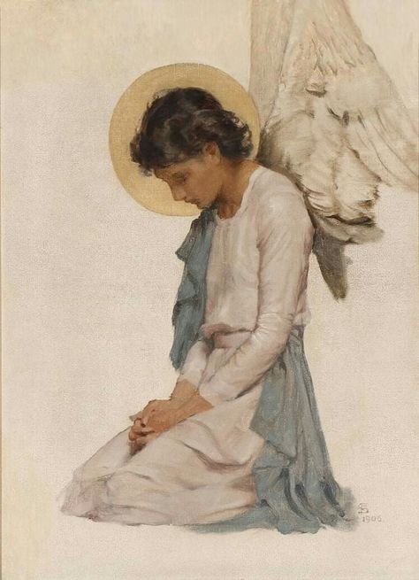 Praying Angel, Rennaissance Art, Angel Painting, Biblical Art, Tableau Art, Ap Art, Catholic Art, Ethereal Art, Angel Art