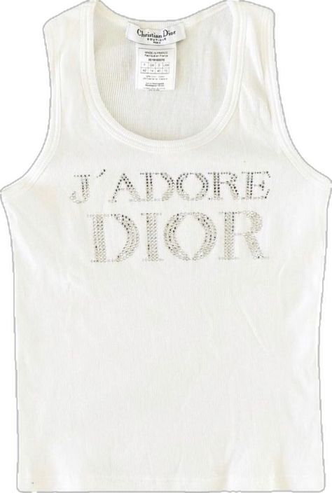 j’adore dior ribbed crystal rhinestone tank by christian dior Jadore Dior Top, J Adore Dior, Dior Jadore, Dior Top, Dior Shirt, Cute Clothing Stores, Fashion Lookbook, Dance Outfits, Crystal Rhinestone