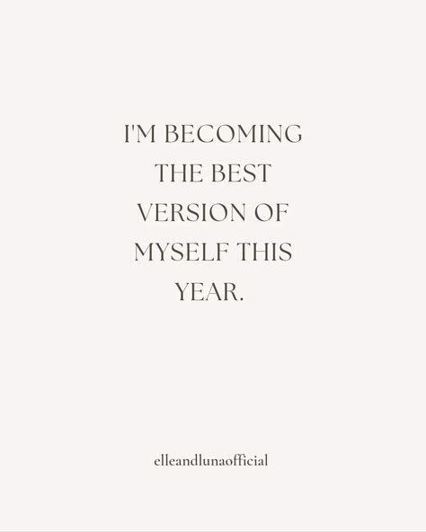 I'm becoming the best version of myself this year. Follow @_elleandlunaofficial_ to become your best self ✨️🪽 #personaldevelopment #personalgrowth #selflove #selfdevelopment #selfworth #mindset #selfawareness #selfesteem #empowerment #selfconfidence #manifest #awareness #motivation #selfcare #mindfulness #selfimprovement #growthmindset #selfgrowth Doing Myself Quotes, Doing It For Myself Quotes, Quotes Working On Myself, Need To Find Myself Quotes, Best Vision Of Myself, I’m Becoming The Best Version, Want Better For Yourself Quotes, Becoming My Best Self Quotes, Quotes About Elevating Yourself