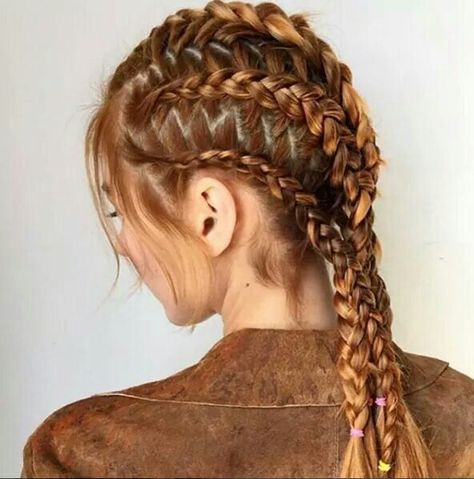 Intricate Braided Hairstyles, Amber Rose Hair, Competition Hair, Viking Hair, Hairstyle Trends, Peinados Recogidos, Braided Ponytail Hairstyles, Cool Braids, Love Your Hair