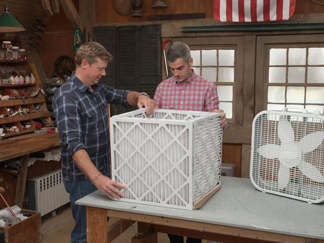 How to Make a DIY Air Filter Diy Air Purifier, Diy Ac, Diy Desktop, Soapstone Countertops, Air Filtration System, Dust Filter, This Old House, Unique Diy Gifts, Home Technology