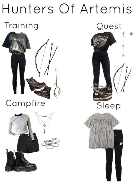 Artemis Outfit Aesthetic, Artemis Inspired Outfits, Percy Jackson Clothes Inspired Outfits, Hunter Of Artemis Outfit, Artemis Aesthetic Outfit, Pjo Inspired Outfits, Percy Jackson Outfit Ideas, Percy Jackson Clothes, Greek Inspired Outfits