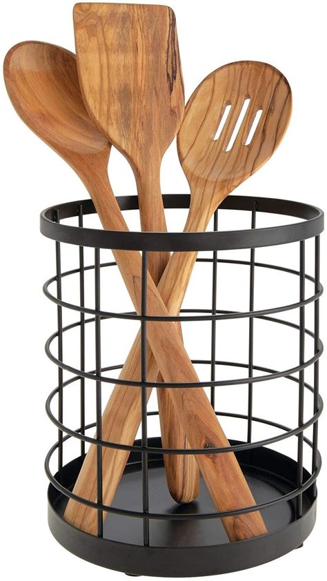 Kitchen Countertop Storage, Spatula Holder, Cooking Utensil Holder, Kitchen Utensil Storage, Kitchen Decor Styles, Utensil Storage, Countertop Storage, Kitchen Utensil Holder, Utensil Crock