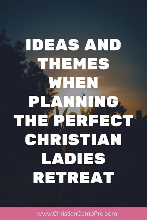 This article provides a general overview of Christian ladies retreat themes and ideas. Here at Christian Camp Pro we strive to bring you the best articles! Retreat Themes For Women, Ladies Retreat Ideas, Ladies Fellowship Ideas, Christian Retreat Themes, Womens Retreat Themes, Retreat Planning, Retreat Activities, Retreat Themes, Christian Retreat