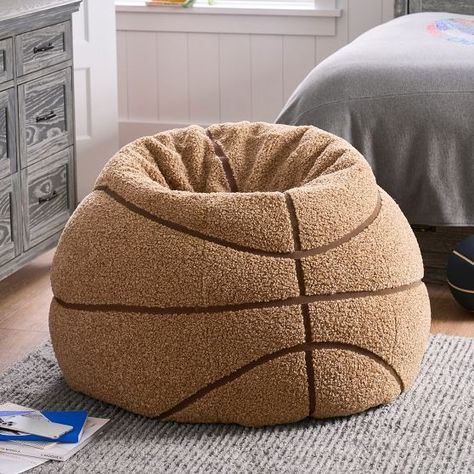 basketball | Pottery Barn Teen Teen Furniture, Chair Slipcover, Bag Chair, Pottery Barn Teen, Slipcovers For Chairs, Boy's Room, Bean Bag, Dorm Room, Slipcovers