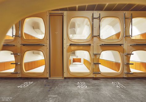 Schemata Architects Makes Over Tokyo Pod Hotel With Finnish Touches. The 25-square-foot capsules were refreshed with custom mattresses and cotton bedding. Sleeping Pods Small Spaces, Pod Hotel Design, Sleeping Pods Design, Capsule Hotel Design, Pod Living, Schemata Architects, Pod Hotel, Nap Pod, Mountain House Interior