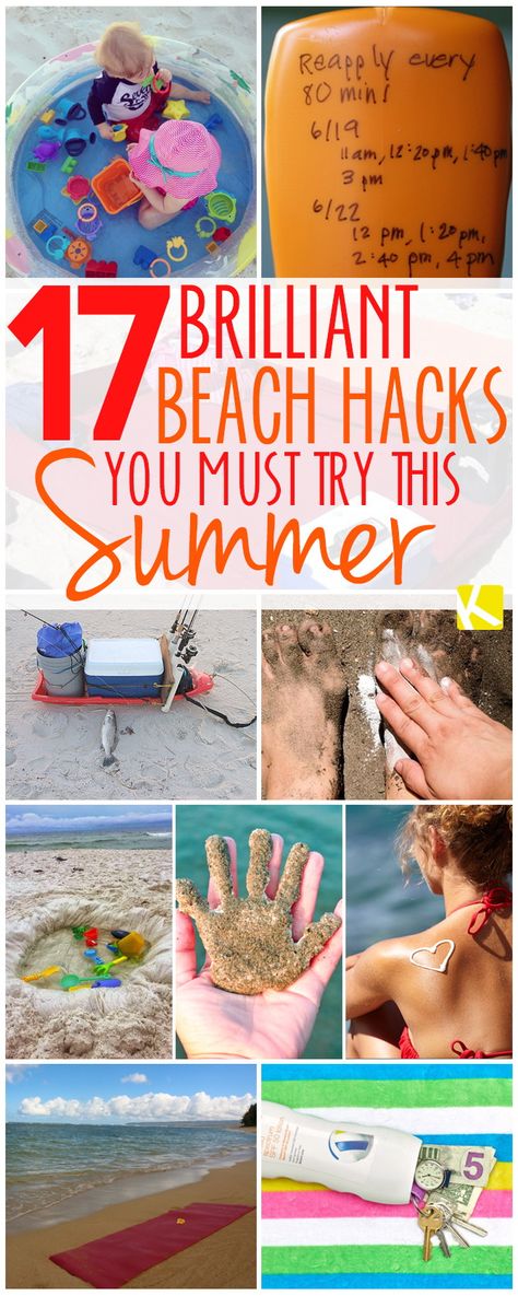 Beach Life Hacks, Summer Life Hacks, Beach Camping Tips, Camping Snacks, Summer Hacks, Beach Hacks Clever Ideas, Family Beach Trip, Avakin Life, Tropical Beaches