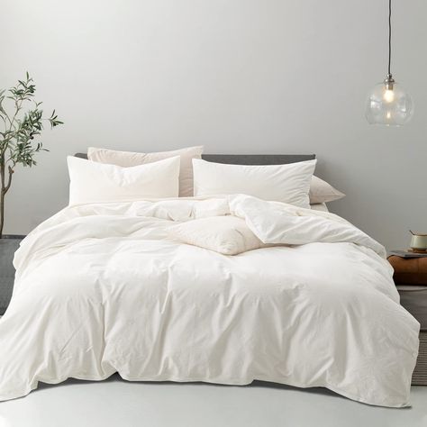 White Bed Covers, King Size Bedding Sets, White Comforter, Full Duvet Cover, White Duvet Covers, White Duvet, Twin Size Bedding, Linen Duvet Covers, Duvet Covers Twin