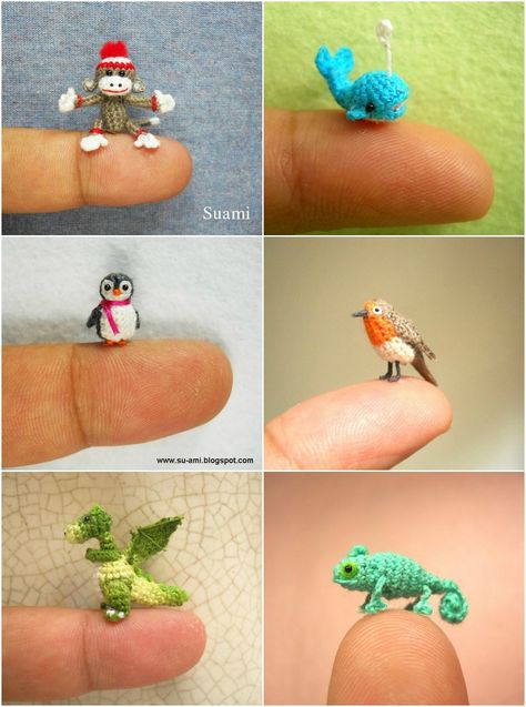 Miniature Knitting, Butterfly Tutorial, Miniature Crochet, Easy Crochet Animals, Animal Crochet, Animals Pattern, Mini Crochet, Plushie Patterns, Crochet Animals Free Patterns