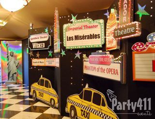 new york theme decor | Walking into the ballroom guests passed taxis and 3D signs from famous ... Bright Lights Big City Theme Prom, New York Prom Theme, New York Party Theme, Nyc Theme Party, Broadway Themed Party, Hoco Decor, City Decorations, Hoco Themes, New York Theme Party