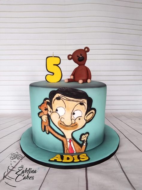 Mr Bean Cartoon Cake, Mr Bean Cake Ideas, Mr Bean Cakes For Boys, Mr Bean Birthday Party Ideas, Mr Bean Cake Birthdays, Mr Bean Cake, Mr Bean Birthday, Mister Bean, Toddler Birthday Party Themes