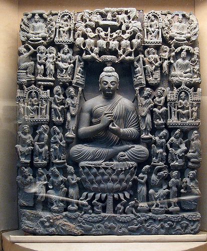 Lahore Museum.  Gandhara Art. Sravasti by bijapuri ( Ed Sentner ), via Flickr History India, Gandhara Art, Asian Sculptures, Little Buddha, Indian Sculpture, History Of India, Buddha Sculpture, Temple Art, Ancient Sculpture