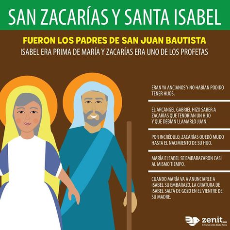 ® Gifs y Fondos Paz enla Tormenta ®: IMÁGENES DE SAN ZACARÍAS Y SANTA ISABEL Santa Isabel, Papa Francisco, Jesus, Christmas, Santos