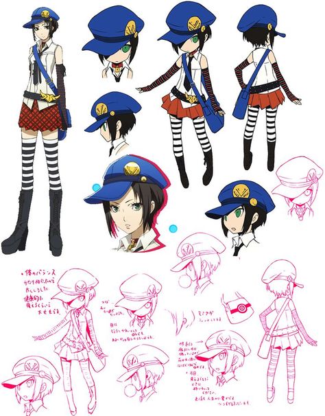 Persona Q Marie model sheet Marie Persona 4 Fanart, Persona 5 Reference Sheet, Persona 4 Concept Art, Persona 4 Characters, Persona Artstyle, Marie Persona 4, Shigenori Soejima, Persona Q, Character Reference Sheet