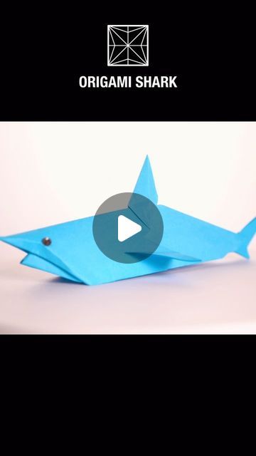 Paper Shark, Shark Origami, 3d Shark Craft, Shark Puppet Craft Paper Bag, Origami Shark Tutorial, Origami Ocean Animals, Origami Shark, Shark Craft, Origami