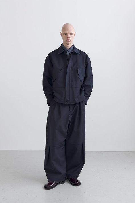 Sage Nation Fall/Winter 2024 Collection | Hypebeast Men Sport Fashion, Men Fashion Black Outfit, Osaka Winter Outfit, Industrial Outfit, Fall Winter Outfits 2024, Industrial Fashion, Japanese Workwear, Industrial Clothing, Denim Cargo Pants