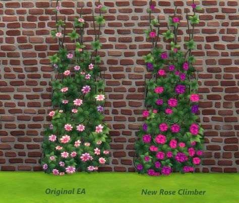 Mod The Sims: Rose Climber by Snowhaze • Sims 4 Downloads Sims 4 Cc Build, Sims Decor, Climber Plants, Sims 4 Build Cc, Sims 4 Studio, Wall Climbing, Climbing Flowers, Play Sims 4, Sims 4 Bedroom