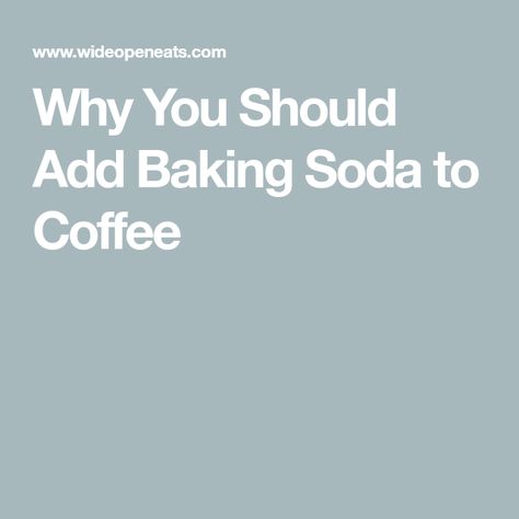 Why You Should Add Baking Soda to Coffee Drinking Baking Soda, Baking Soda Substitute, Natural Antacid, Fridge Smells, Coffee Apple, Low Acid Coffee, Natural Cleaning Solutions, Baking Soda Vinegar, Cheap Coffee