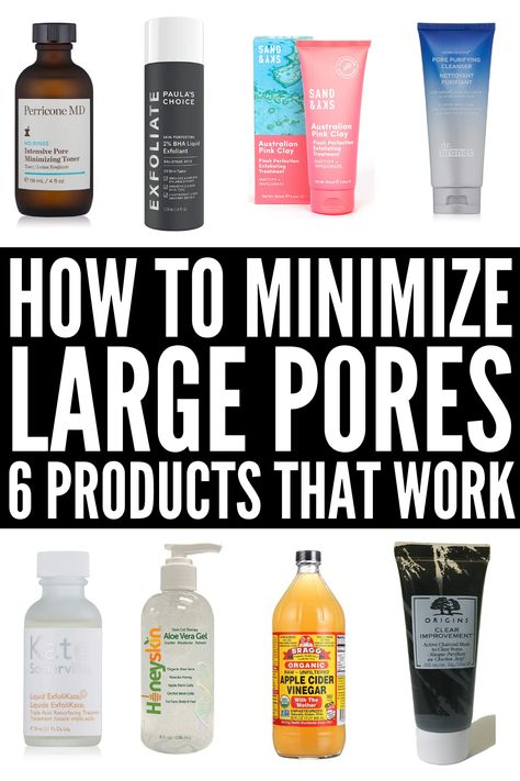 How to Get Rid of Large Pores on Your Face: 9 Tips and Products Skin Care Routine Clogged Pores, Reduce Pores On Face Diy, Large Pores And Blackheads, Small Pores How To Get, Large Pores How To Get Rid Of, Large Pores Skincare Routine, How To Get Rid Of Large Pores On Face, Pore Minimizer Products, Large Pores On Face