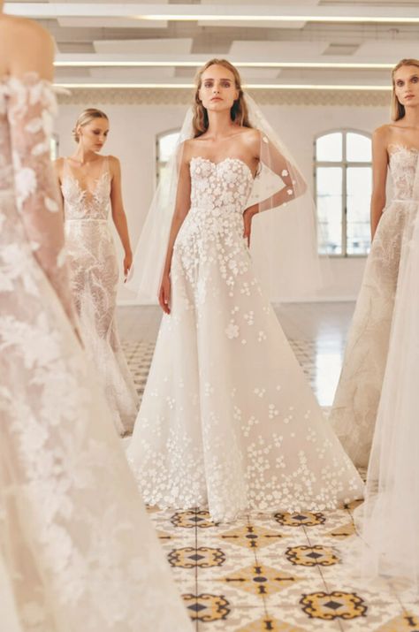 Mira Zwillinger Wedding Dress, Mira Zwillinger, White Bridal Dresses, Aline Wedding Dress, Couture Wedding Gowns, Couture Wedding, Luxury Bridal, A Line Gown, Designer Wedding