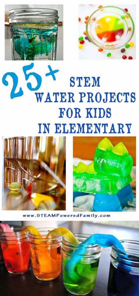 25+ STEM Water Projects for Kids in Elementary - Learn, educate, grow with… Water Projects For Kids, Chemistry Engineering, Science Experience, Elementary Stem Activities, Stem Elementary, Stem Lesson, Water Projects, Stem Steam, States Of Matter