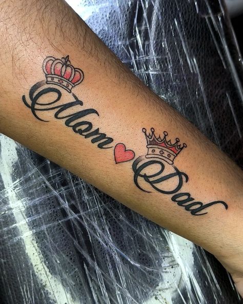 Mom dad name Tattoo ideas Mom And Dad Tattoo For Men, Mum Tattoo For Men, Tattoos For Mom And Dad, Tattoo For Mom And Dad, Mom Tattoo For Men, Mom And Dad Tattoos, Dad Tattoo Ideas, Mom And Dad Tattoo, Mum And Dad Tattoos