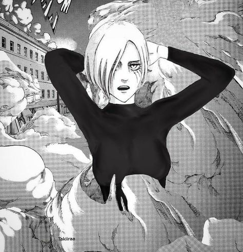 Annie Leonhart, Anime Character, Attack On Titan, Anime, White, Black