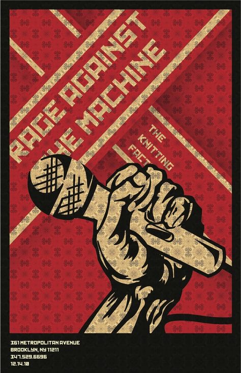 RAGE AGAINST THE MACHINE ! Basic Colours, Russian Constructivism, Propaganda Art, Poster Shop, We Will Rock You, Rage Against The Machine, Music Artwork, Tour Posters, Rock Posters